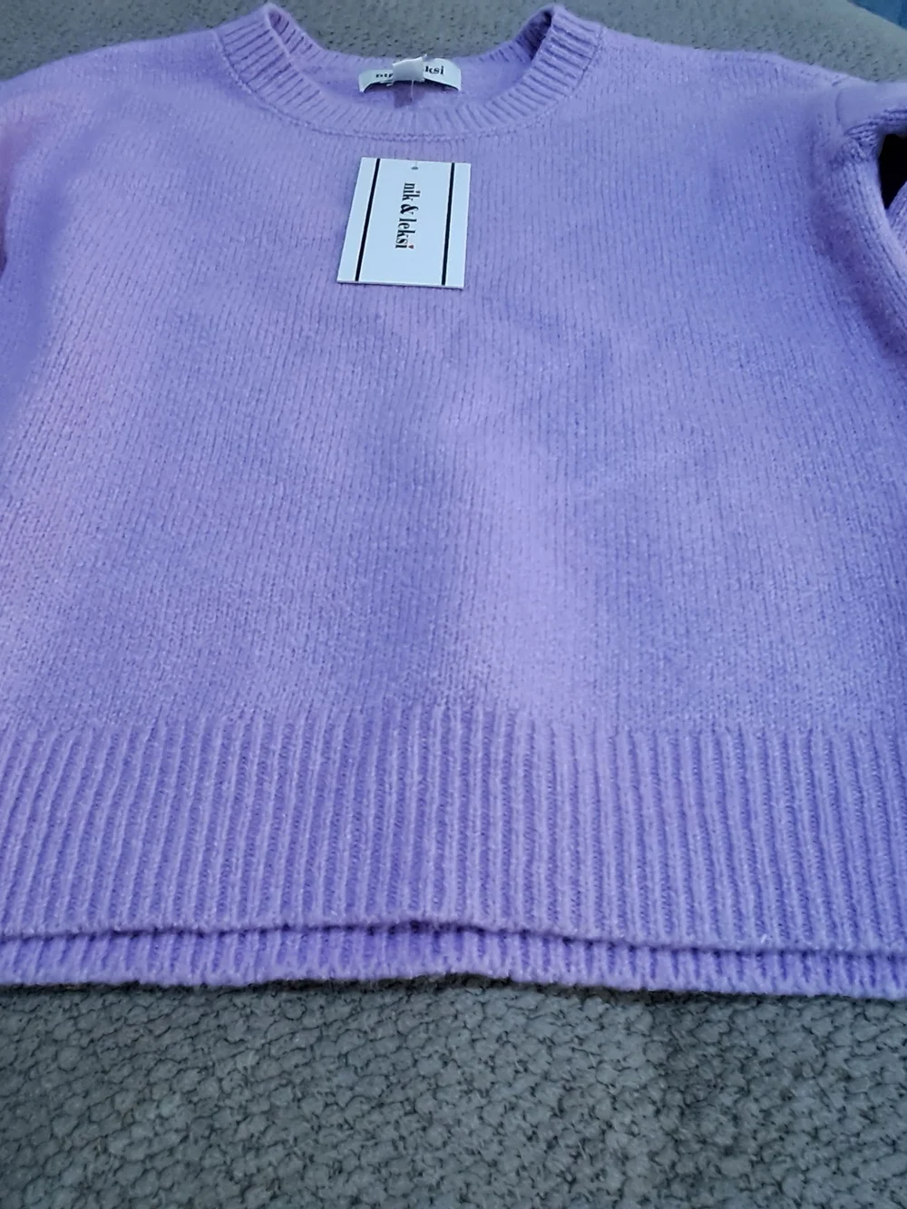 Nik & Leksi Lavender Crewneck Kid's Sweater